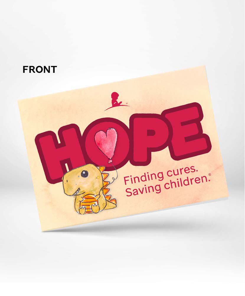 St. Jude Dino HOPE Greeting Card - Single